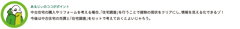 住宅診断・調査と今後のメンテナンス計画書で売買あんしん